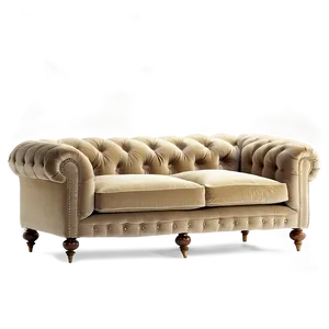 Vintage Velvet Couch Png Fgi PNG image