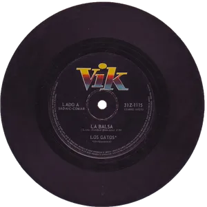 Vintage Vik Record La Balsa Los Gatos PNG image