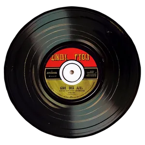 Vintage Vinyl Disc PNG 05242024 PNG
