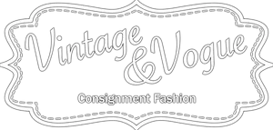Vintage Vogue Consignment Fashion Logo PNG image