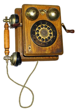 Vintage Wall Mounted Rotary Phone