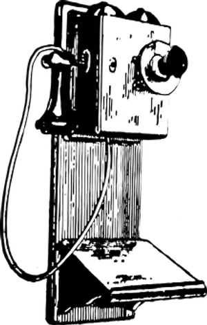 Vintage Wall Mounted Telephone