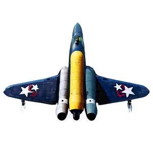 Vintage War Jet Png 06122024 PNG image