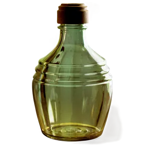 Vintage Water Bottle PNG Rht