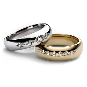 Vintage Wedding Rings Png 06122024 PNG image