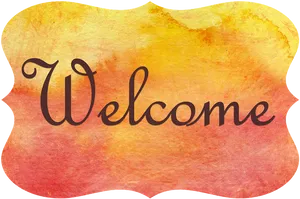 Vintage Welcome Sign PNG image