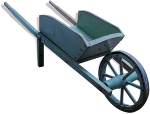 Vintage Wheelbarrow Isolated PNG