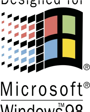 Vintage Windows98 Logo PNG image