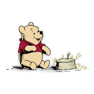 Vintage Winnie The Pooh PNG Kcu18