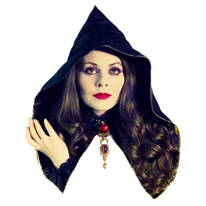 Vintage Witch Poster PNG Etl68