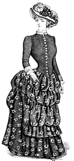 Vintage Womanin Classic Attire