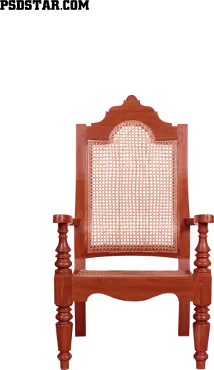 Vintage Wooden Chair Transparent Background PNG image