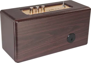 Vintage Wooden Guitar Amplifier PNG