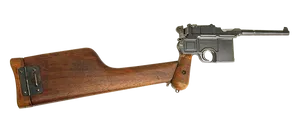 Vintage Wooden Stock Pistol
