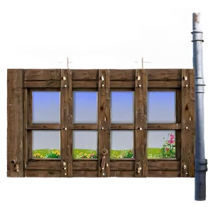 Vintage Wooden Window PNG Hgr69