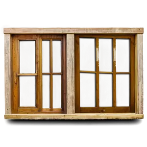 Vintage Wooden Window PNG Xap