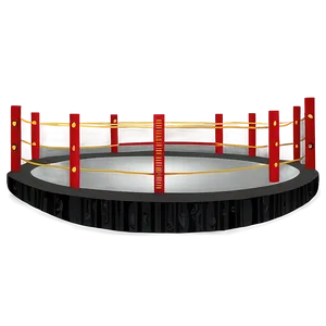 Vintage Wrestling Ring Design PNG Trl