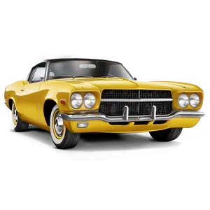 Vintage Yellow Car Image Png Sxu PNG image