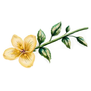 Vintage Yellow Flowers PNG Dps99 PNG