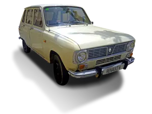 Vintage Yellow Renault6 Car