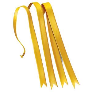 Vintage Yellow Ribbon PNG 06262024