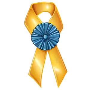 Vintage Yellow Ribbon PNG Sit PNG