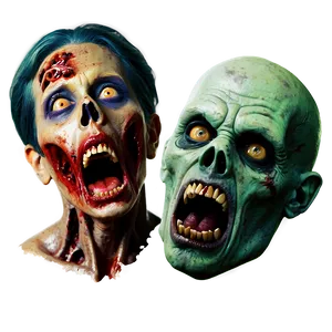 Vintage Zombie Movie Poster Png Jfg PNG image