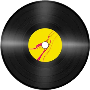 Vinyl Record Closeup PNG image
