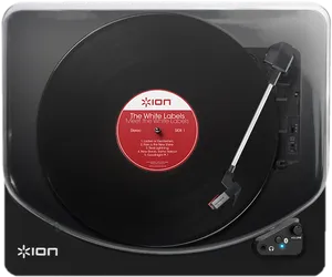 Vinyl_ Record_ Player_ I O N_ Brand PNG image