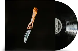 Vinyl Recordand Cleaver Artwork PNG image