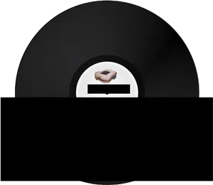 Vinyl Recordwith Censored Label PNG image