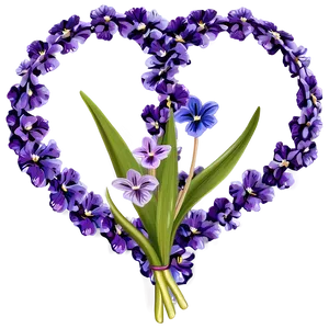 Violet Bouquet PNG 98