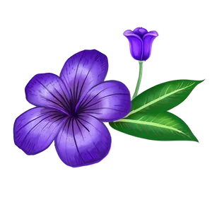 Violet Flower Drawing PNG 94