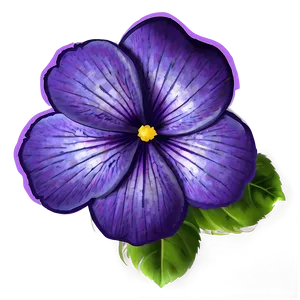 Violet Flower Sticker PNG Cwf95 PNG