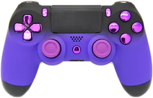 Violet Game Controller Isolated PNG image