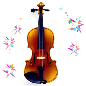 Violin And Stars Png 3 PNG image