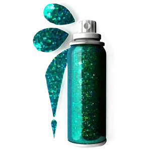 Viridian Green Glitter Spray Png 23 PNG image