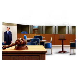Virtual Courtroom Illustration PNG 06262024