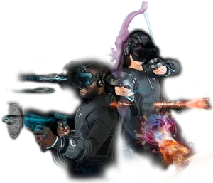 Virtual Reality Gaming Experience PNG image