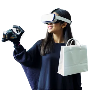 Virtual Reality Shopping PNG Aji PNG