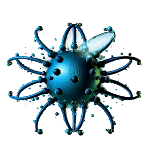Virus Cartoon With Glasses PNG 90
