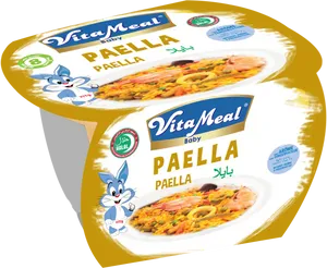 Vita Meal Baby Paella Product Packaging PNG image