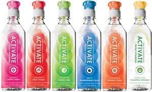 Vitamin Infused Water Bottles PNG image