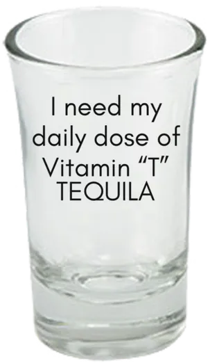 Vitamin T Tequila Glass PNG image