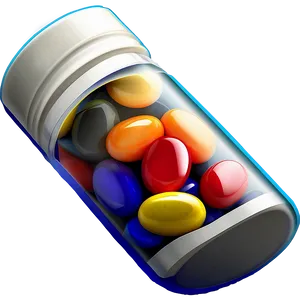 Vitamins Pill Bottle PNG 7