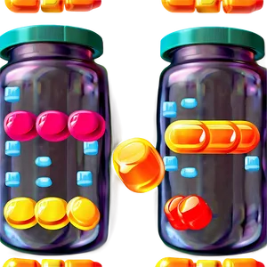 Vitamins Pill Bottle PNG Uqy