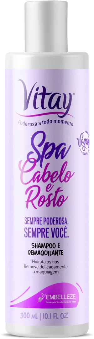 Vitay Spa Cabeloe Rosto Shampoo Bottle PNG image