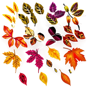 Vivid Leaves Falling PNG 30 PNG