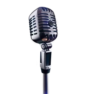 Vocal Microphone On Stand Png 06282024 PNG image