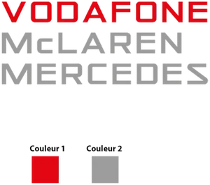Vodafone Mc Laren Mercedes Logo Color Sample PNG image